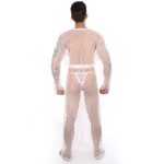 High Quality Men's Night Robe Lace Gown - Image 10