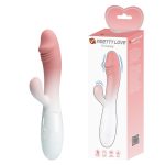 Prettylove Dildo Head Gradient Pink Rabbit Vibrator