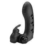 Silicone Vibrating Rabbit Finger Sleeve - Image 8