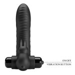 Silicone Vibrating Rabbit Finger Sleeve - Image 5