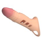 8.7" Vibrating TPE Penis Extension