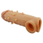 Prettylove Liquid Silicone Studded Realistic Penis Sleeve - Image 4