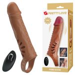 9.5" Wireless Vibrating Penis Sleeve