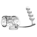 Crystal Penis Sleeve With Anal Beads - Image 2