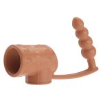 Crystal Penis Sleeve With Anal Beads - Image 2