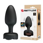 3.86" Prettylove Bottom Light Spiral Floral Anal Vibrator
