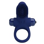 Prettylove Dark Blue Brush Vibrating Cock Ring - Image 2