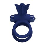 Prettylove Dark Blue Butterfly Vibrating Cock Ring - Image 2