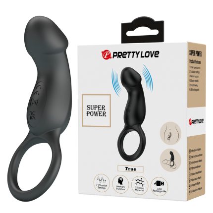 Silicone Dildo Anal Vibrator With Pull Ring