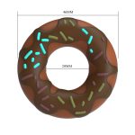 Prettylove Chocolate  Donut Cock Ring - Brown - Image 2