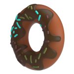 Prettylove Chocolate  Donut Cock Ring - Brown - Image 3