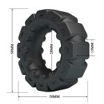 Crazy Bull Ultra-Soft Silicone Cock Ring - Tire - Image 2