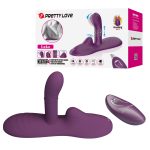 Prettylove Beaded Thrusting Heating Remote Dildo Grinder