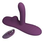 Prettylove Beaded Thrusting Heating Remote Dildo Grinder - Image 3