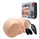 Vagina & Anal Lifelike Vibrating Ass With T Back