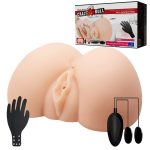 Vagina & Anal Lifelike Vibrating Ass With T Back - Image 6