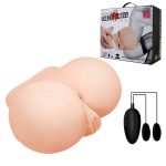 Vagina & Anal Lifelike Vibrating Ass With T Back