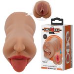 Dual Mouth & Vagina Pocket Masturbator