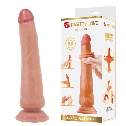 9.8" Sliding Skin Realistic Dildo