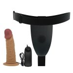 6.8" Vibrating Dildo Universal Strap On Harness - Image 4