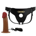 6.9" Vibrating Dildo Strap On Harness - Image 3