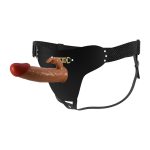 7.4" Vibrating Rabbit Dildo Universal Strap On Harness - Image 2