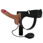 Squirting & Vibrating Dildo Strap On Harness - Image 2