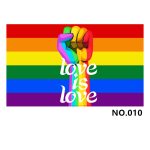 D700 Love & Peace Gay Pride Flag - Image 8