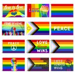 D700 Love & Peace Gay Pride Flag - Image 11