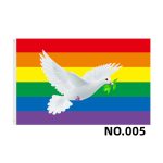 D700 Love & Peace Gay Pride Flag