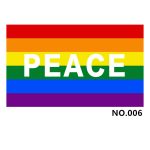D700 Love & Peace Gay Pride Flag - Image 2