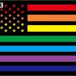 D702 Gay Pride LGBT Waving Flag