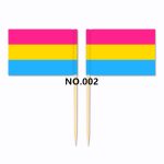 D704 Pride Toothpick Flag-100pcs