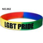 D706 Gay Pride Silicone Bracelet - Image 7