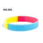 D706 Gay Pride Silicone Bracelet - Image 3