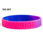 D706 Gay Pride Silicone Bracelet - Image 5