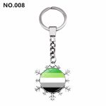 D707 Rainbow Gay Pride Flag Key chain Snow Pendant Key Ring - Image 4
