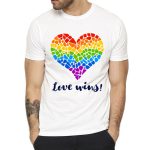 Gay Love Rainbow T Shirt - Image 8