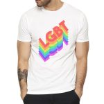 Gay Love Rainbow T Shirt - Image 4