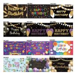 D801 Black&Golden Birthday Banner - Image 6