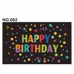 D801 Black&Golden Birthday Banner - Image 11