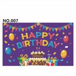 D801 Black&Golden Birthday Banner - Image 3