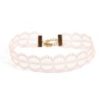 N304 14pcs Pink Lady Floral Collars - Image 5