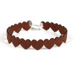 Black Heart Circle Suede Collar - Image 2