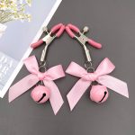 Solid Color Bell Bowknot Nipple Clamp - Image 4