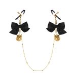 Ring Bell Bow Nipple Chain Clamp