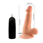 6.9" Vibrating Realistic Dildo - Image 2