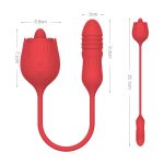 Pleasure Luxury Double-Ended Rose Vibrator