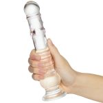 Pink Bumps Glass Dildo - Image 7