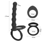 Cock & Ball Ring with Anal Beads - Image 4